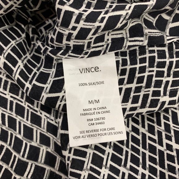 VINCE Silk Georgette Blouse - Picture 6 of 8